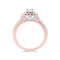 14K Rose and White Gold 1.30CTW Bridal Ring