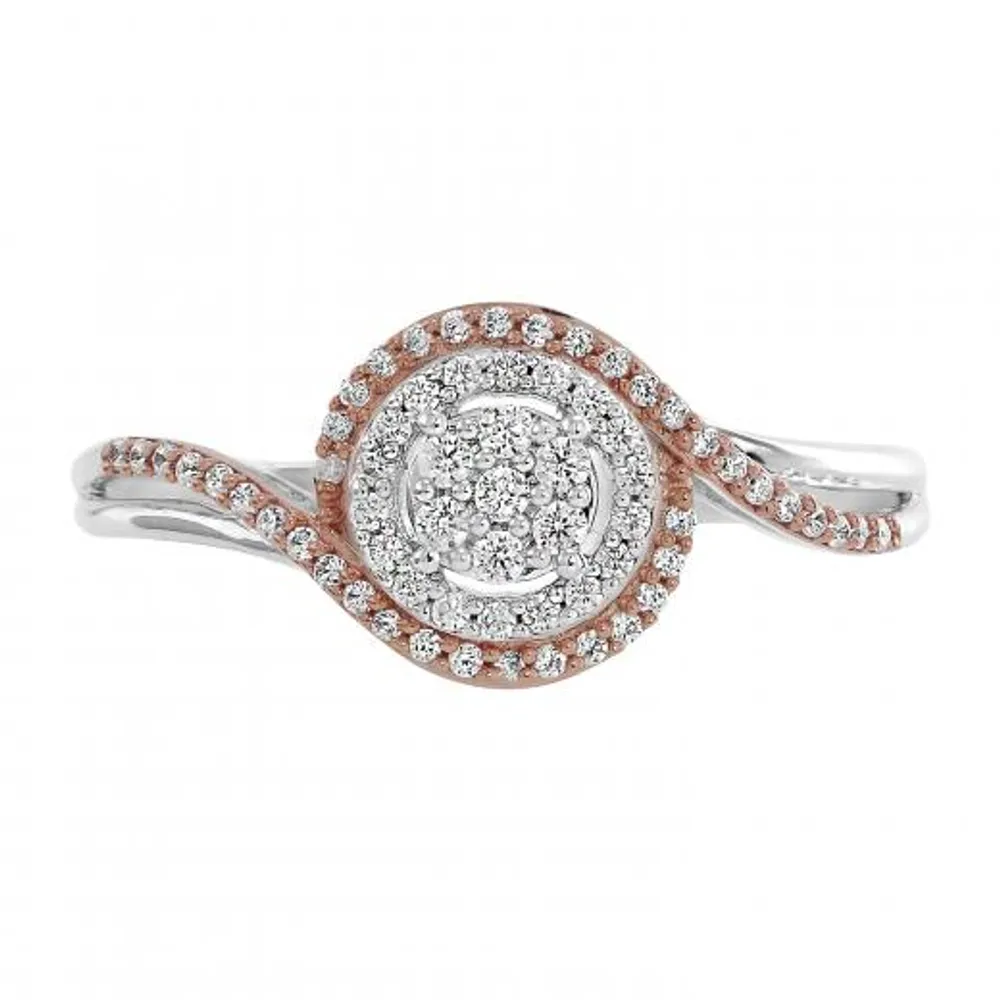 Rose Gold 0.22CTW Fashion Ring