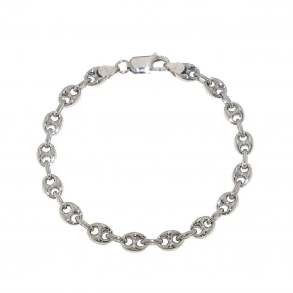 Sterling Silver 7.5" 6.1mm Marina Bracelet