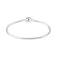 Sterling Silver 6" Oval Snap Bracelet