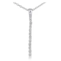 Line of Love 0.19CTW Diamond Pendant