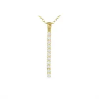 Line of Love 0.19CTW Diamond Pendant