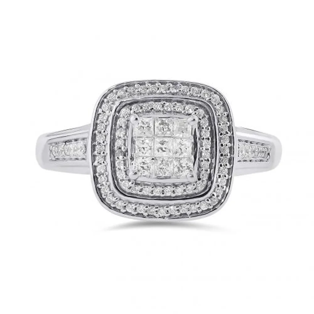 14K White Gold 0.50CTW Bridal Ring