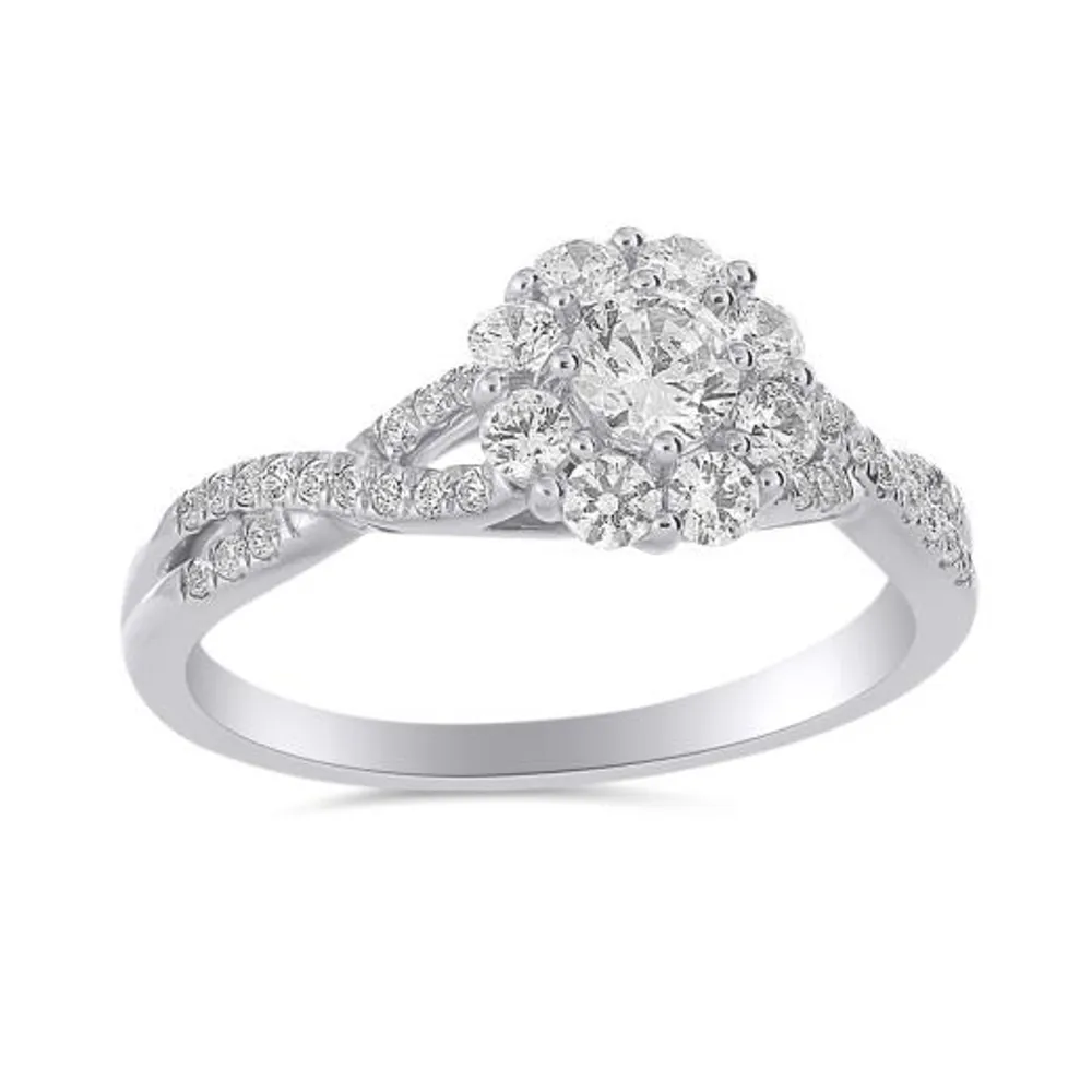 My Diamond Story 14K White Gold 0.75CTW Bridal Ring