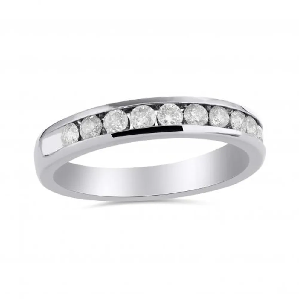 10K White Gold 0.50CTW Diamond Band