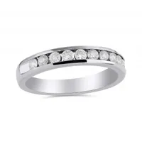 10K White Gold 0.50CTW Diamond Band