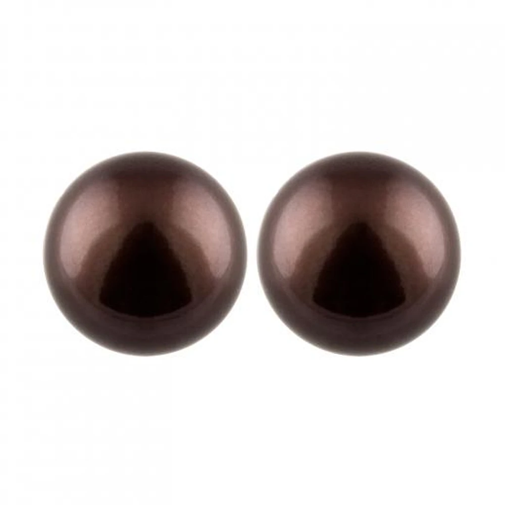 Large Pearl Stud Earrings