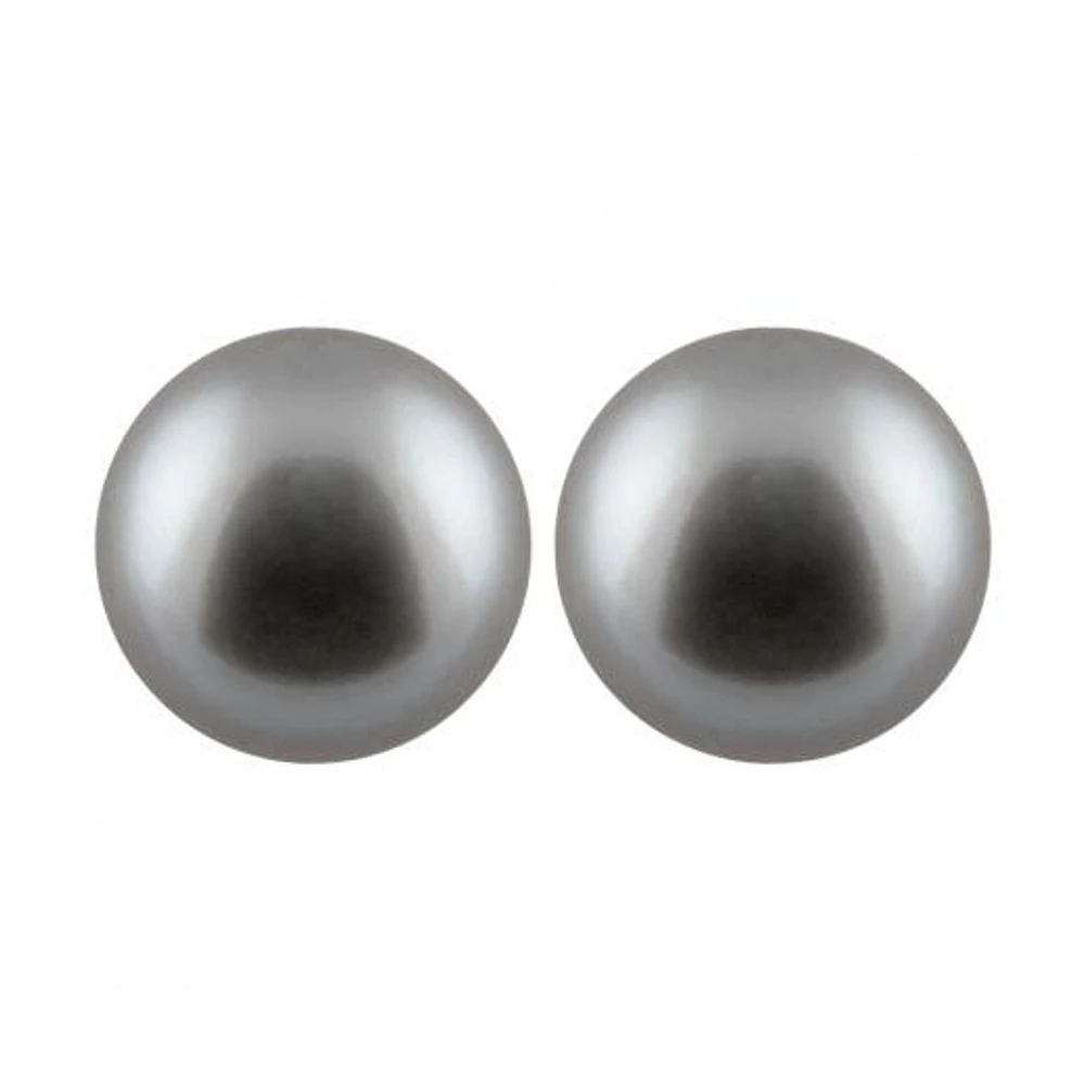 Large Pearl Stud Earrings