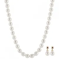 2 Piece Drop Shaped Pearl Set