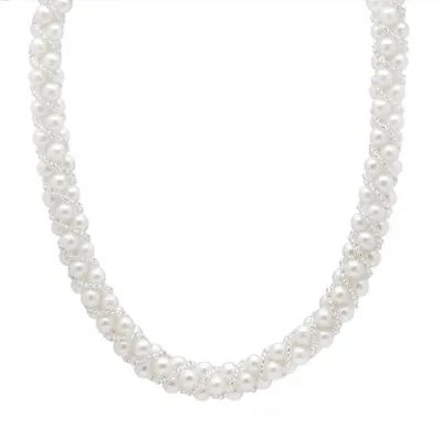 Braided Pearl Necklace