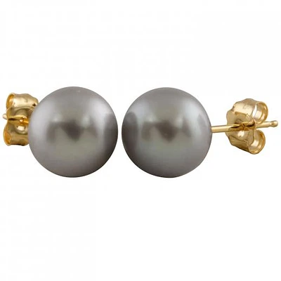 Large Freshwater Pearl Stud Earrings