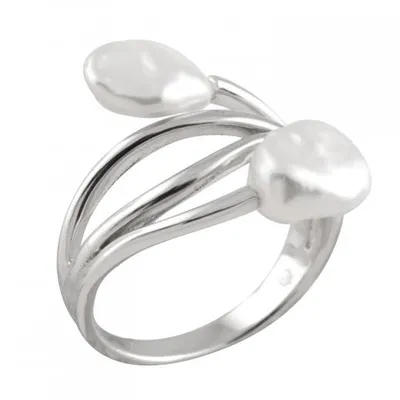 Double Keshi Pearl Ring