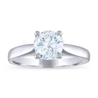 14K White Gold 1.51CT Harmony Diamond Solitaire Ring