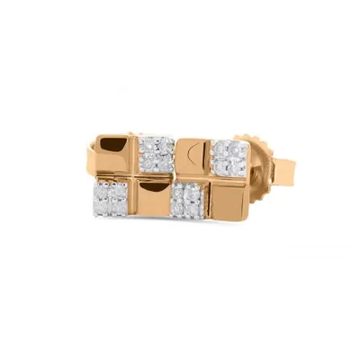 Rose Gold 0.04CTW Diamond Earrings