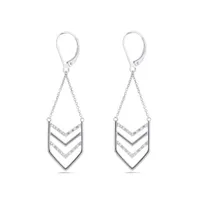 Sterling Silver 0.10CTW Fashion Earrings