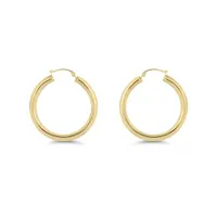 14K Yellow Gold Hoop Earrings