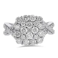 14K White Gold 2.00CTW Diamond Ring