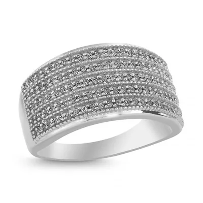 Sterling Silver 0.45CTW Diamond Fashion Ring