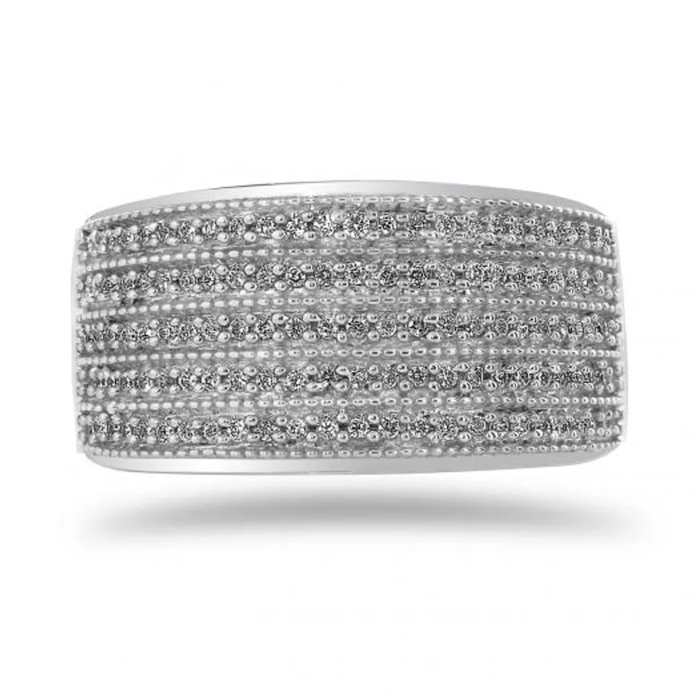 Sterling Silver 0.45CTW Diamond Fashion Ring