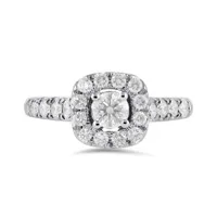 14K White Gold 1.25CTW Bridal Set