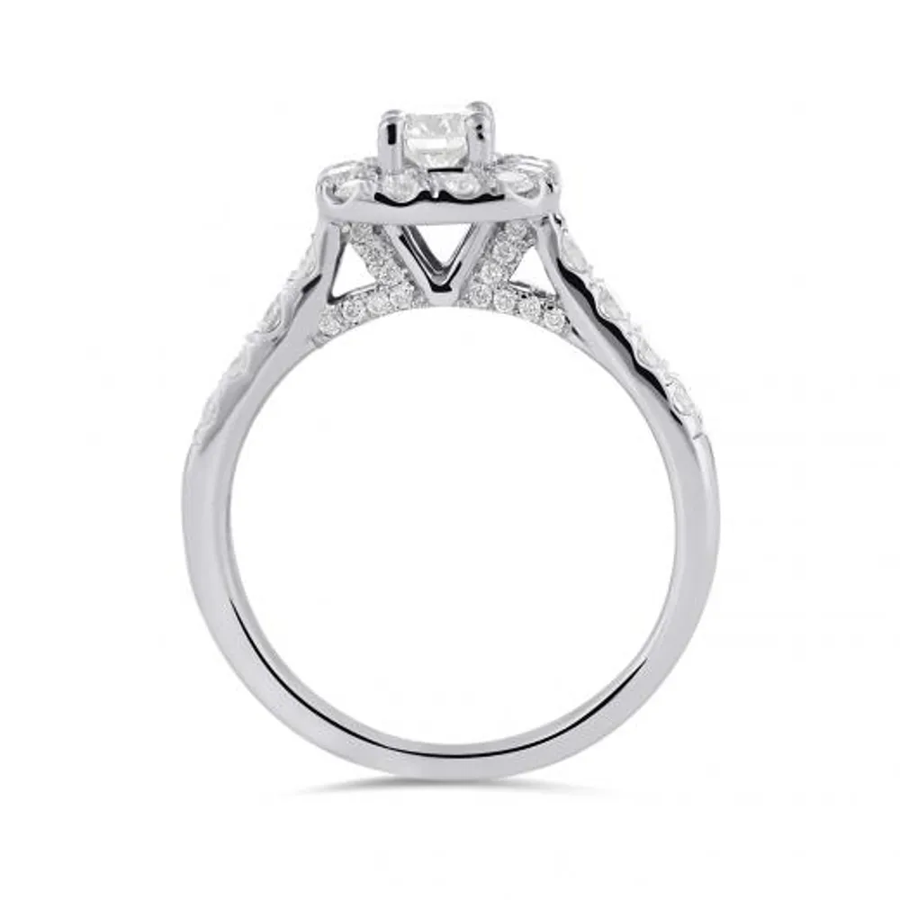 14K White Gold 1.25CTW Bridal Set