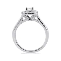 14K White Gold 1.25CTW Bridal Set