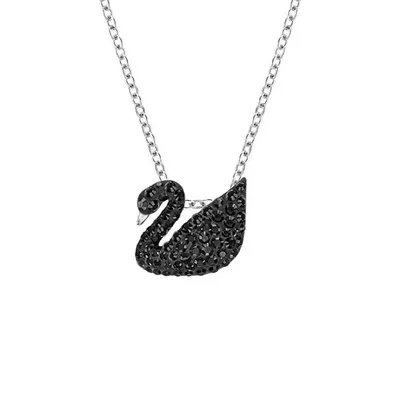 Swarovski Iconic Black Swan Pendant