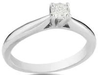 14K White Gold Serenade 0.23CT Solitaire Engagement Ring
