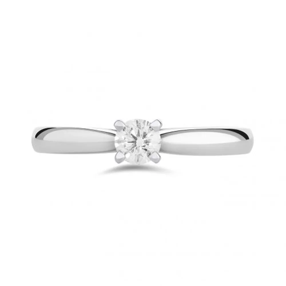 14K White Gold Serenade 0.23CT Solitaire Engagement Ring