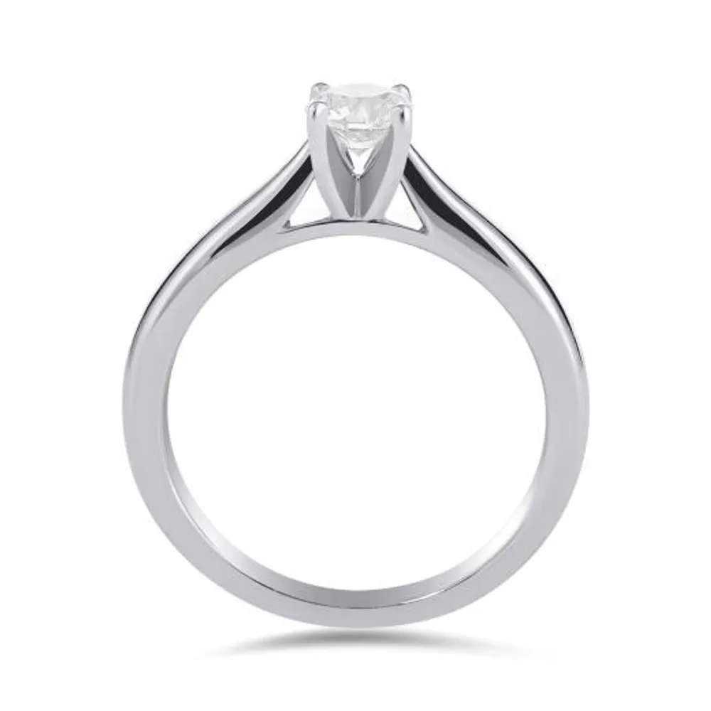 14K White Gold Serenade 0.23CT Solitaire Engagement Ring