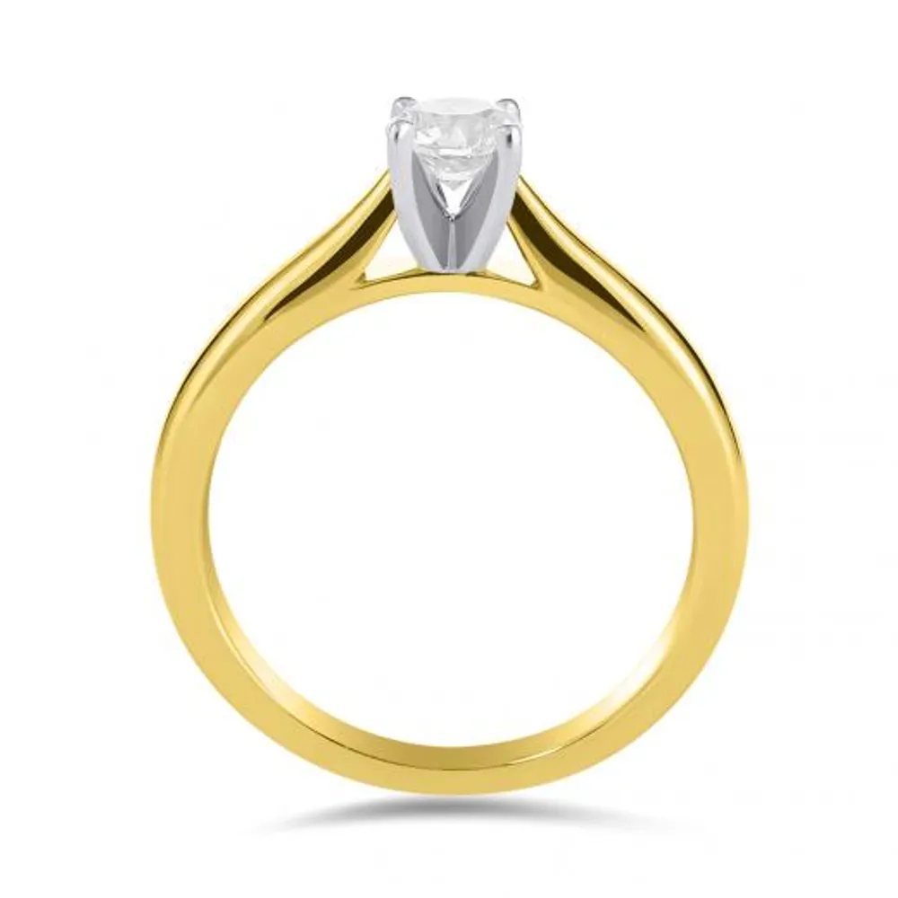 14K Yellow Gold Serenade 0.23CT Solitaire Engagement Ring