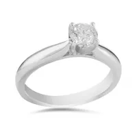 14K White Gold Serenade 0.58CT Solitaire Engagement Ring