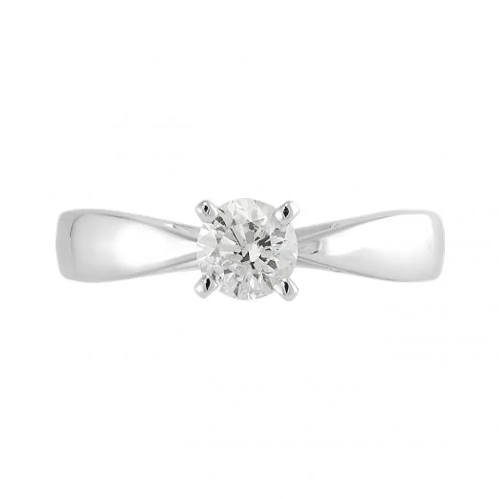 14K White Gold Serenade 0.58CT Solitaire Engagement Ring