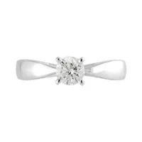 14K White Gold Serenade 0.58CT Solitaire Engagement Ring