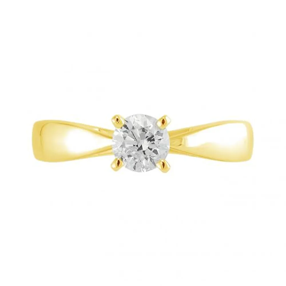 14K Yellow Gold Serenade 0.58CT Solitaire Engagement Ring