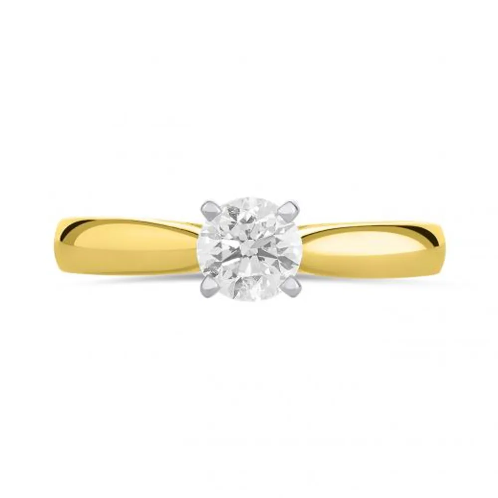 14K Yellow Gold Serenade 0.58CT Solitaire Engagement Ring