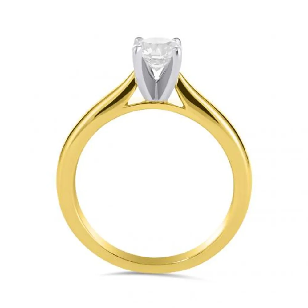 14K Yellow Gold Serenade 0.58CT Solitaire Engagement Ring