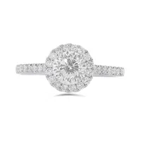 14K White Gold Blossom 1.41CTW Bridal Ring