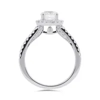 14K White Gold Blossom 1.41CTW Bridal Ring