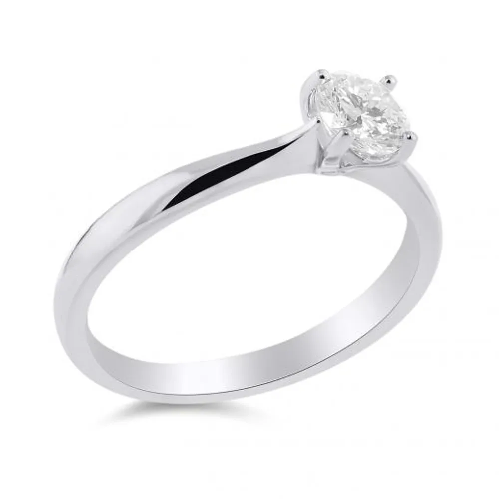 Blossom 14K White Gold 0.50CT Solitaire