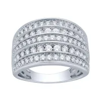 10K White Gold 1.00CTW Diamond Band