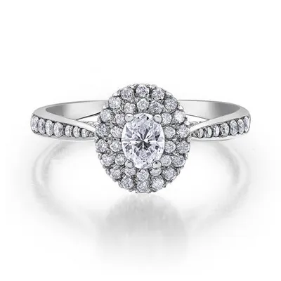 Glacier Fire 14K White Gold 0.71CTW Canadian Diamond Engagement Ring