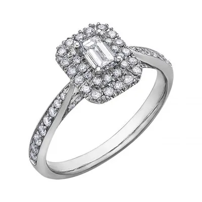Glacier Fire Canadian Diamond 0.71CTW White Gold Bridal Ring