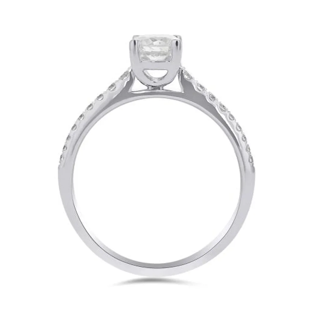 Glacier Fire 14K White Gold Canadian Diamond 0.70CTW Solitaire Ring