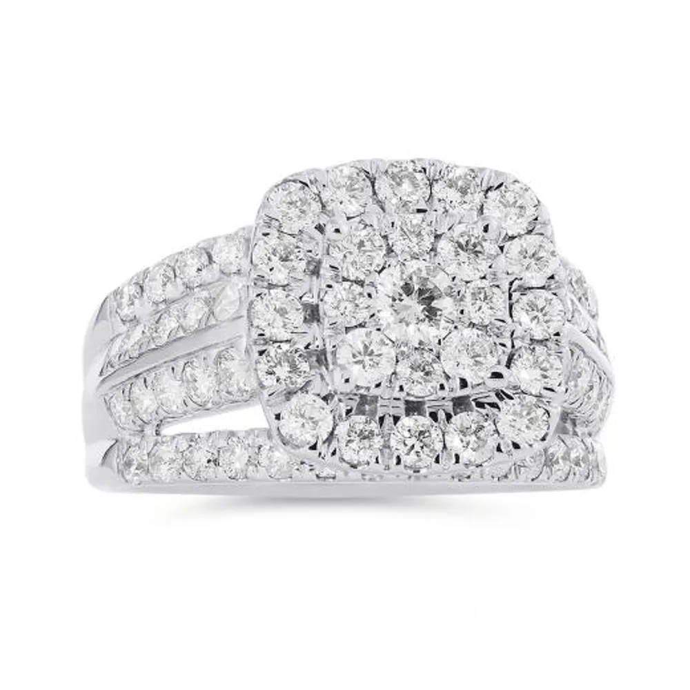 10K White Gold 2.00CTW Diamond Ring