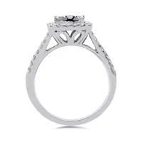 10K White Gold 1.00CTW Diamond Ring