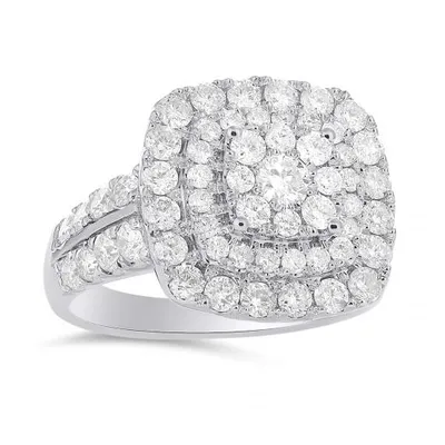 10K White Gold 2.00CTW Diamond Ring