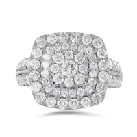 10K White Gold 2.00CTW Diamond Ring