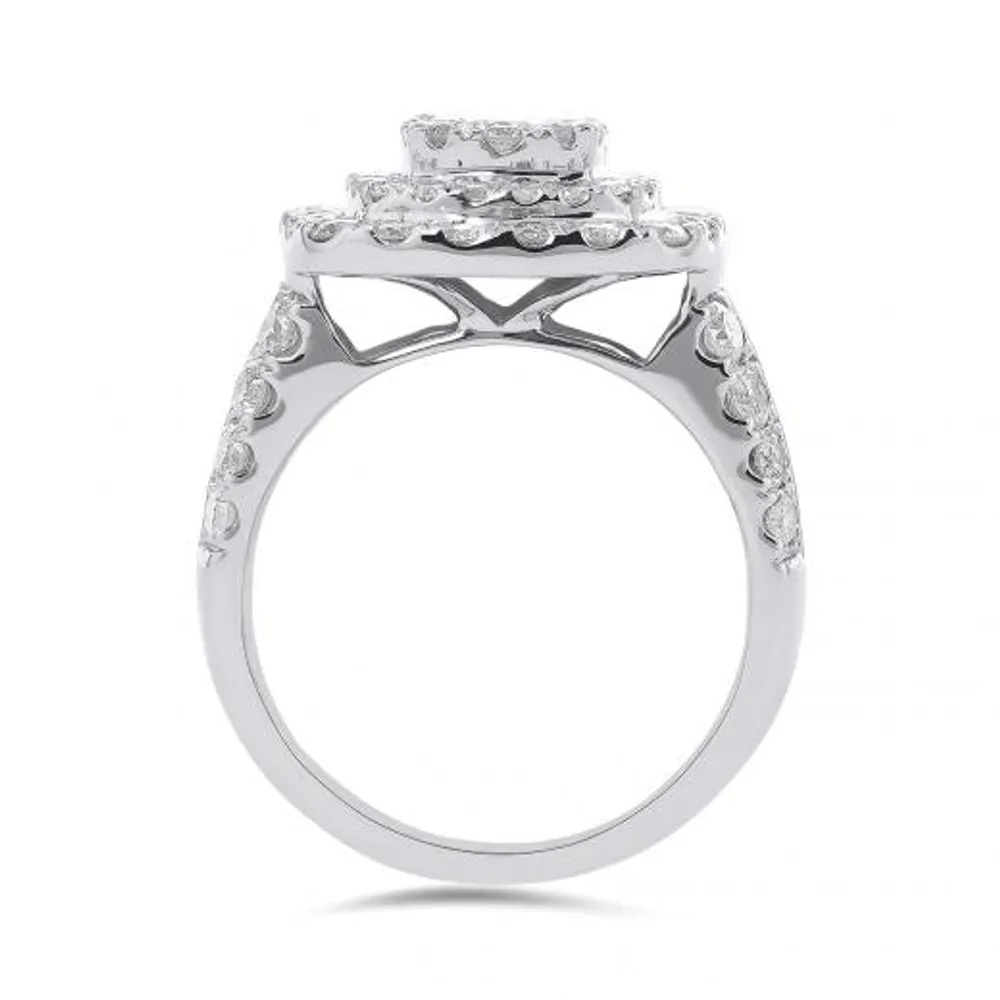 10K White Gold 2.00CTW Diamond Ring