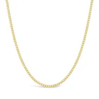 10K Yellow Gold 22" Semi-Solid Miami Cuban Chain